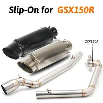 

Motorcycle Exhaust Muffler Silencer Tip Front Header Link Connect Pipe Tube for Suzuki GSX-R150 GSX R150 GSX150R with DB KIiller