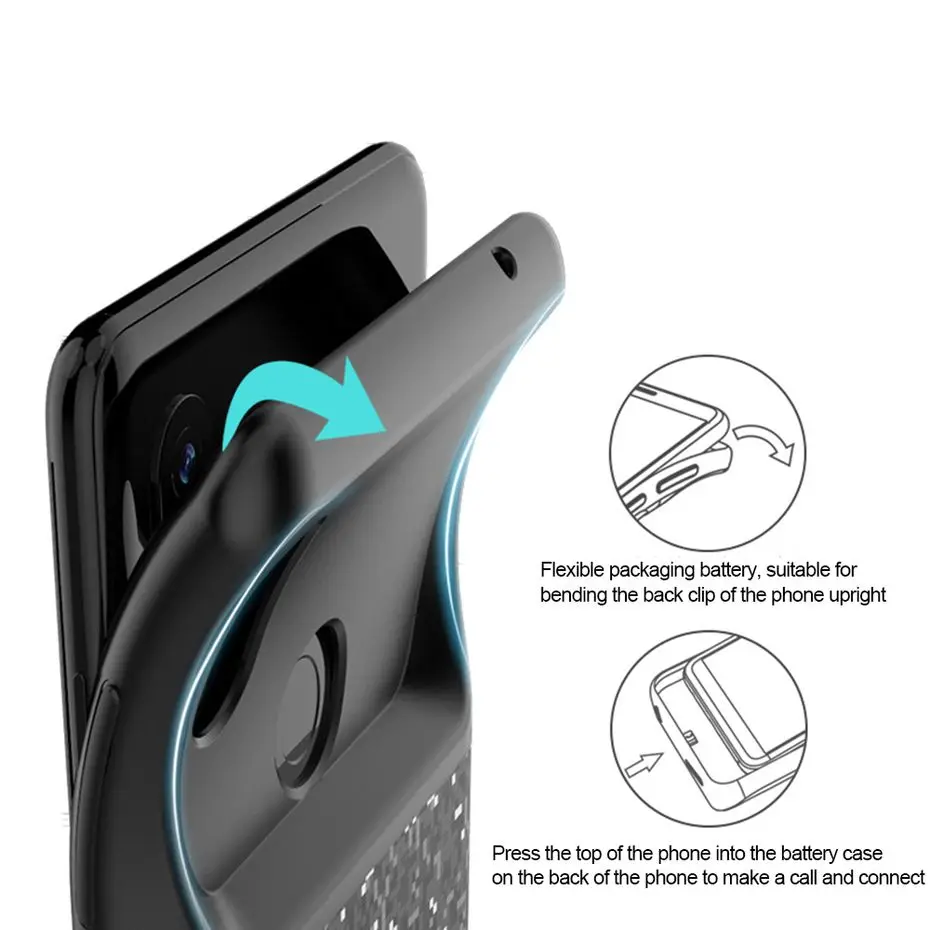 PINZHENG чехол для зарядного устройства для Xiaomi Mix 2 Mix 2S Чехол для внешнего зарядного устройства чехол s резервный внешний аккумулятор чехол для зарядки s