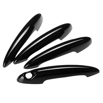 

4Pcs Door Handle Covers Auto Exterior Parts Black Door Handle Cover Trim for BMW Mini Cooper S R60 2011-2016