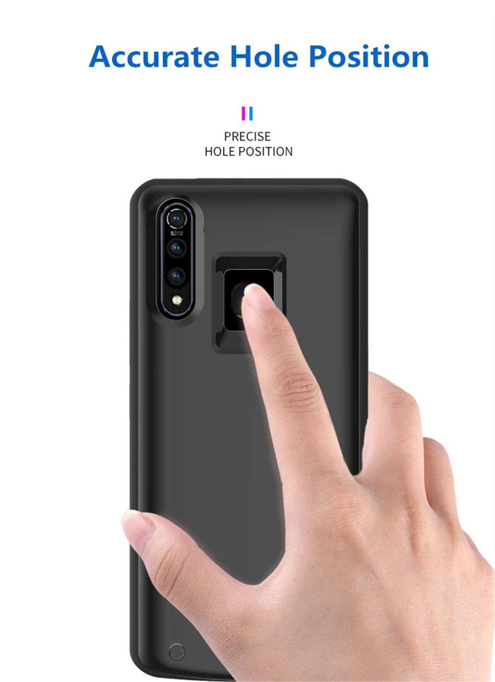 NTSPACE power Bank Чехлы для зарядки для VIVO Z5X портативные Чехлы для портативного зарядного устройства 6500 мАч Внешнее зарядное устройство для телефона