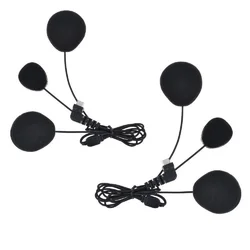 Écouteurs Bluetooth pour moto, oreillettes pour casque, Microphone à Tube souple, intercom, 2 pièces 