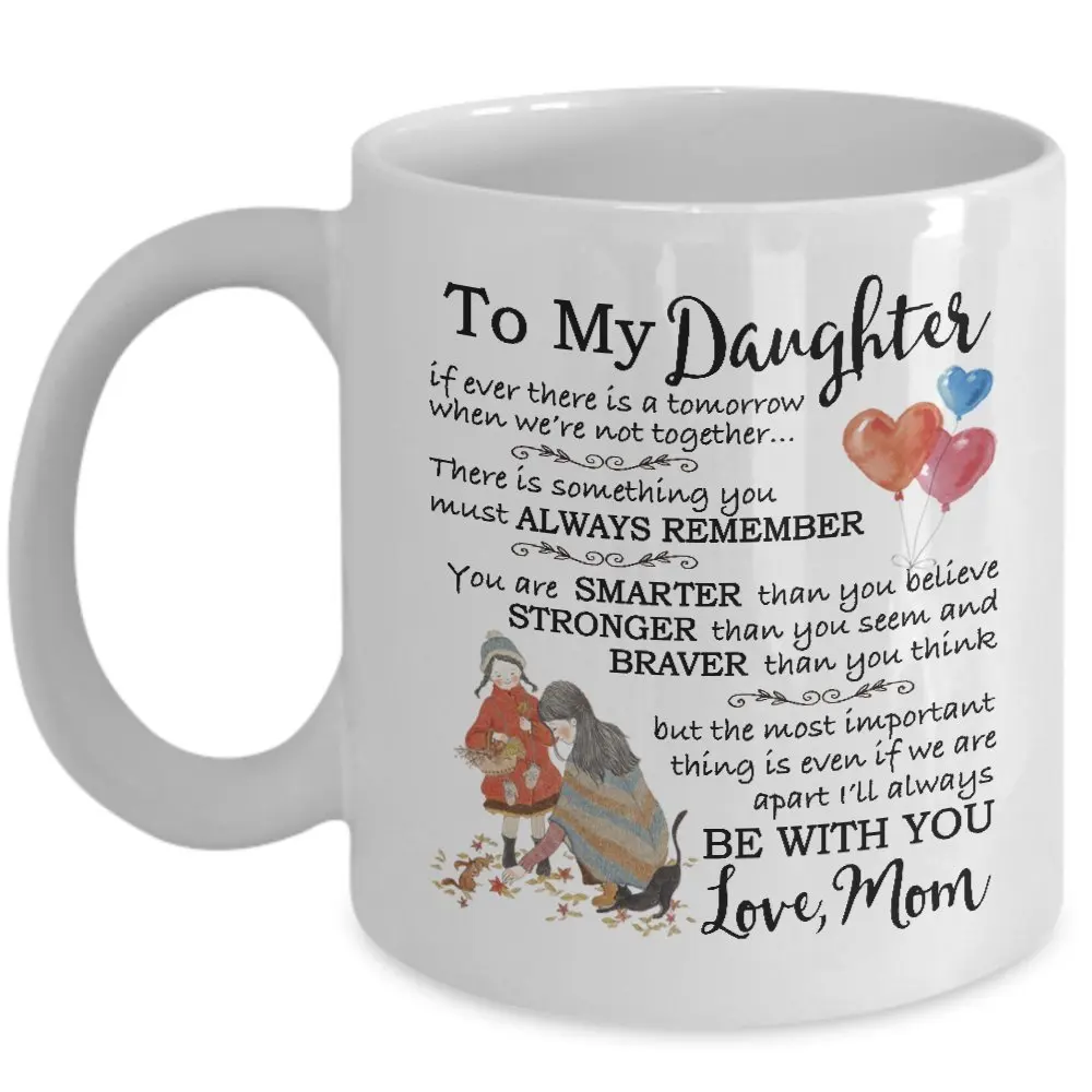 Подарки для мамы и дочки Подарочная кружка кофе-11oz Керамика Чай чашка-отличный