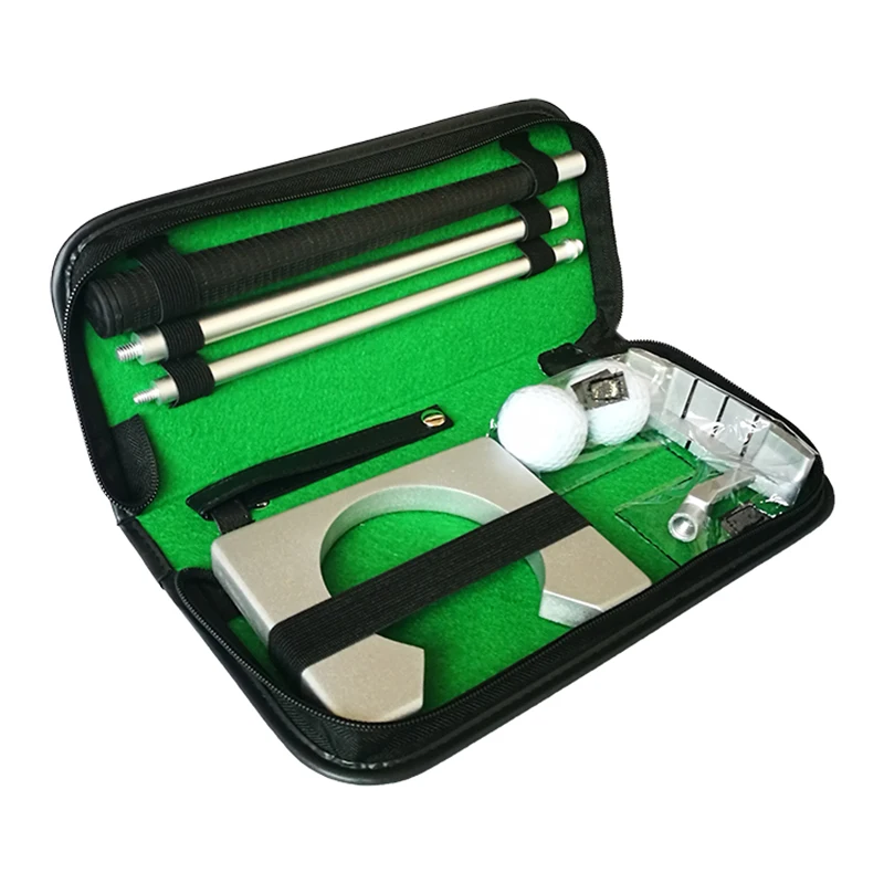 Golf Putter Putting Trainer Mini Equipment Practice Kit Travel Indoor Golfs Accessories Training Aids Tool | Спорт и развлечения