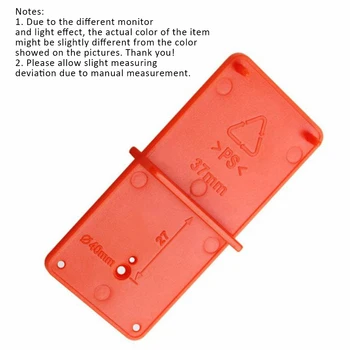 

35mm 40mm Hinge Hole Saw Jig Drilling Guide Locator Hole Opener Door Cabinets DIY Tool For Woodworking Positioning Plate Opener