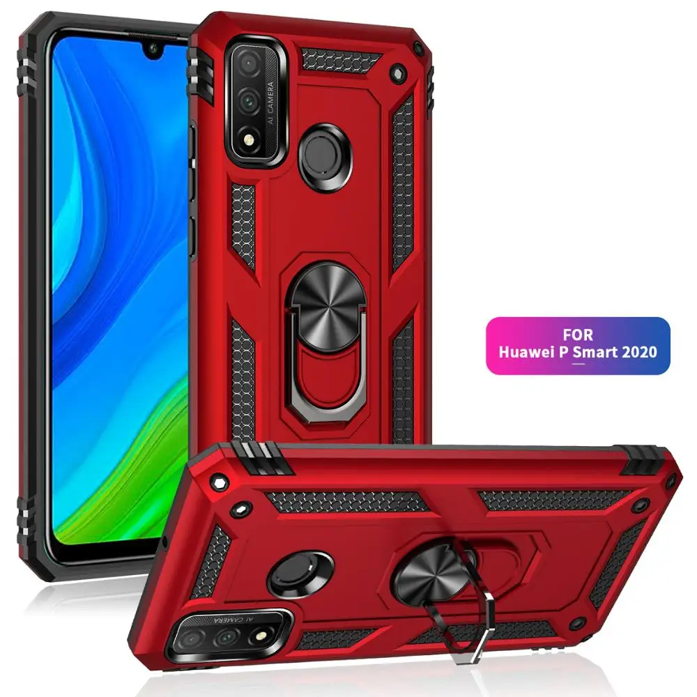 Жесткий противоударный армированный чехол из ТПУ и пластика для Huawei P20 P30 P40 Lite Pro Y5