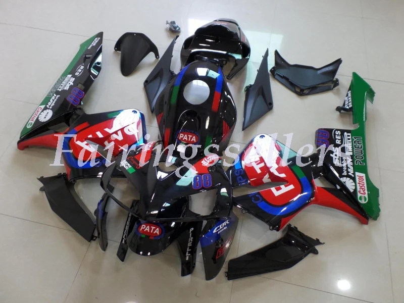 Custom PATA Топ(литьевая форма) ABS мотоцикл полный комплект обтекателя Подходит для Honda CBR600RR 05 06 F5 2005 2006 Обтекатели синий серый черный - Цвет: Custom PATA