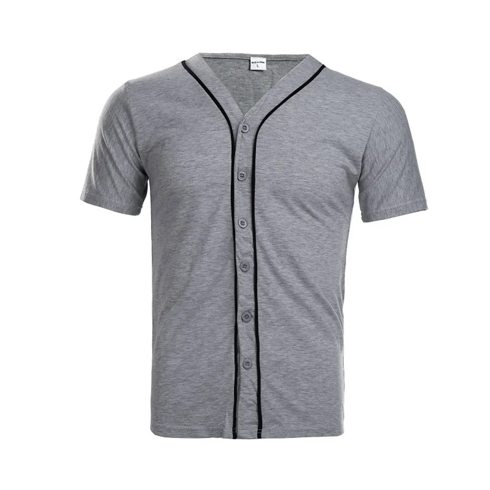 Модная хип-хоп Мужская футболка, мужская рубашка с коротким рукавом, простая полосатая Лоскутная Мужская Футболка, большой размер s-xxxl - Цвет: Серый