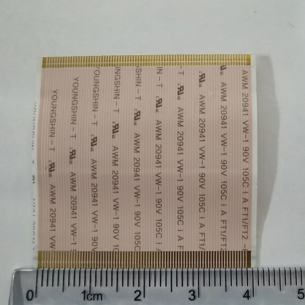 Flex Cables 2757 Original Flex Cables 80 pin Tcon Card Cable Without Buckle Flexible 40mm X 40mm Tcon Board Connector Flex Cable 80PINS