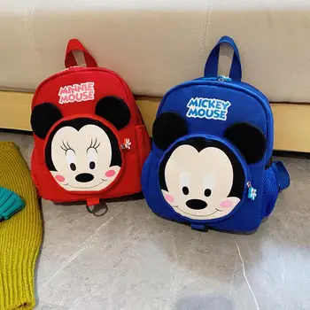 

New Disney Mickey Children's School Bag Cartoon Children's Backpack Mickey Pattern Backpack School Bag Boys Girls Backpack