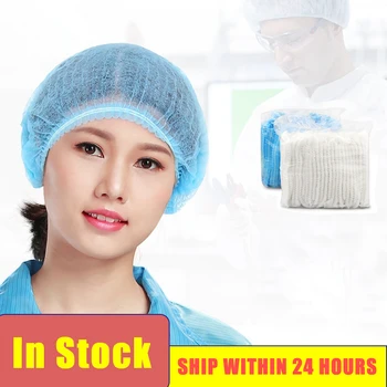 

100PCS Disposable Non-woven Hat Medical Hat Isolation Bacteria Hat Dustproof And Ash Disposable Hat Medical Isolation Hat