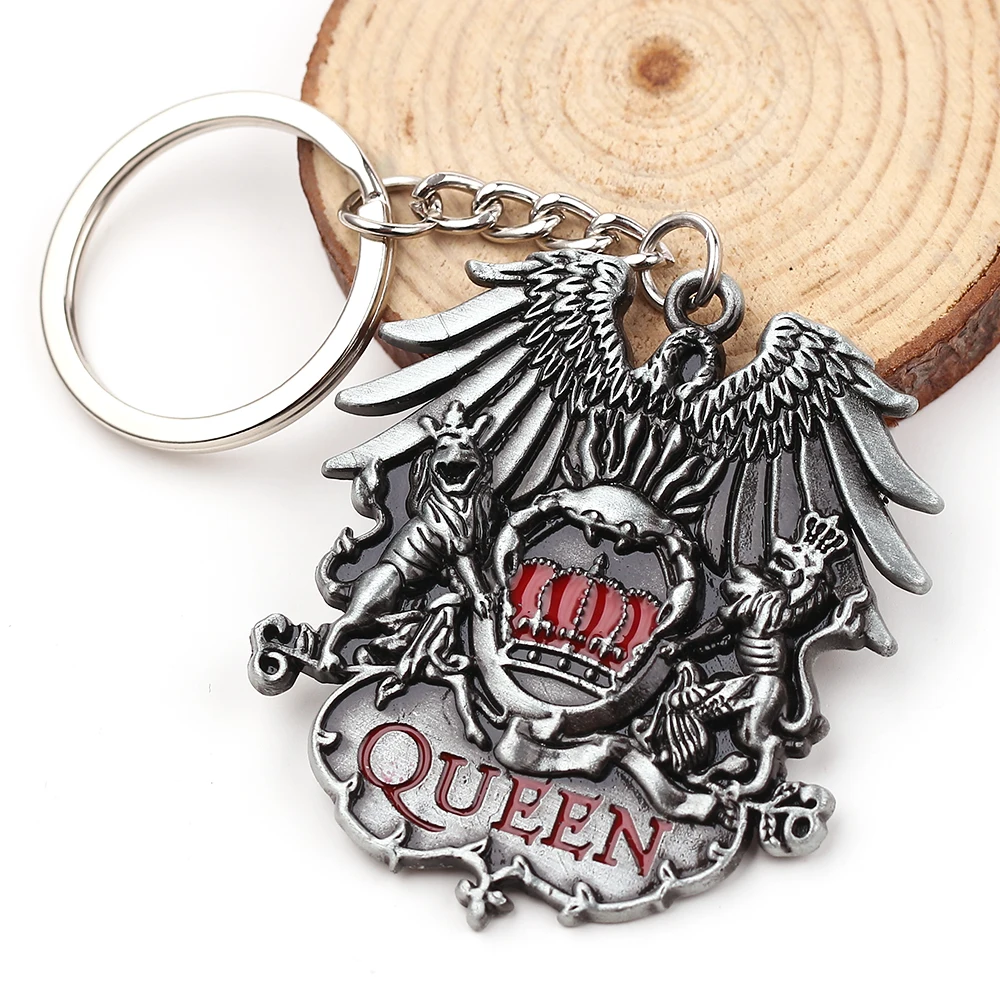 Queen Rock Band Keychain Antique Bronze&silver Color Musician