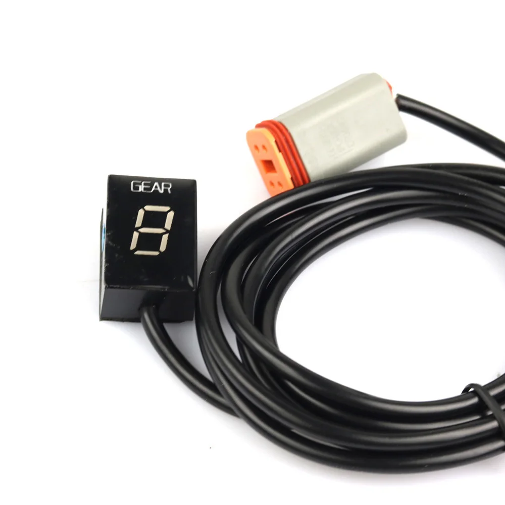 Motorcycle LED Display Gear Vehicle Indicator Digital ECU Shift Lever Sensor Kit