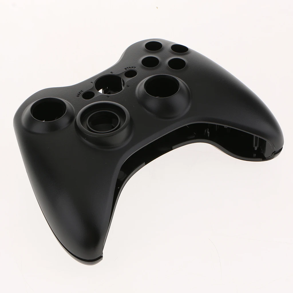 2Pcs Full Case Shell Kit for Microsoft Xbox 360 Controller Button Set Replacement Part Black
