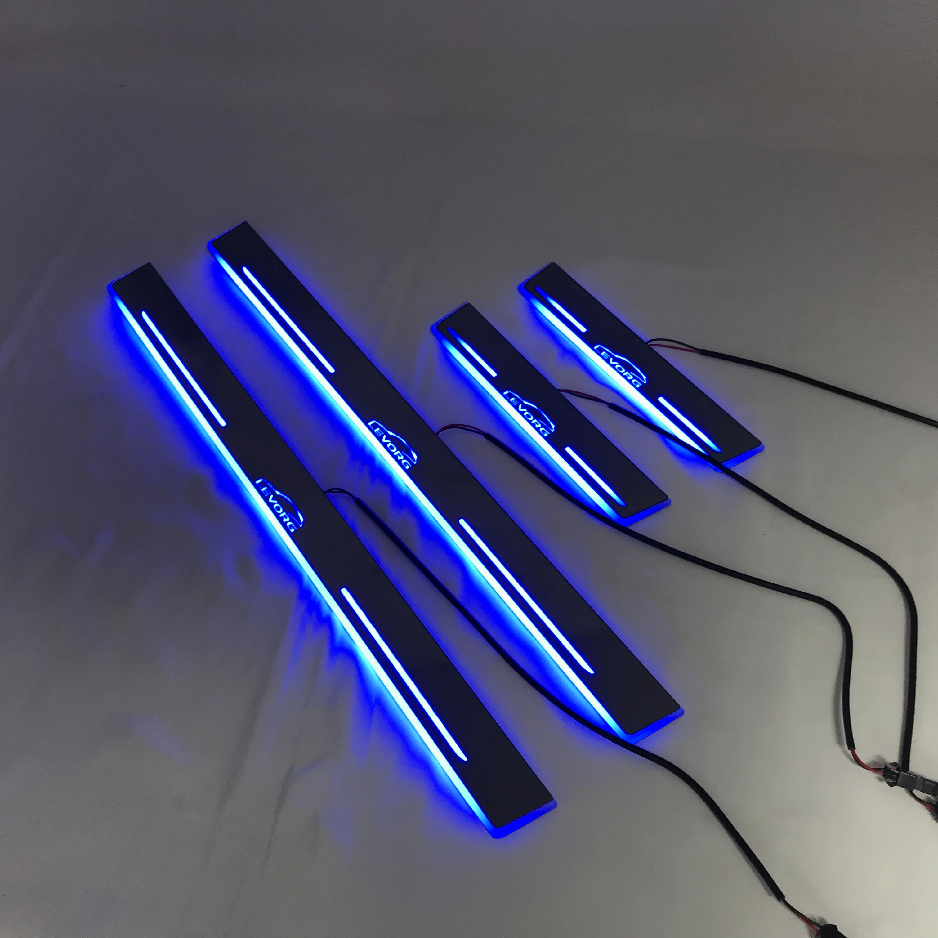 RQXR led дверь потертости для Subaru levorg динамический дверной порог пластина плоский