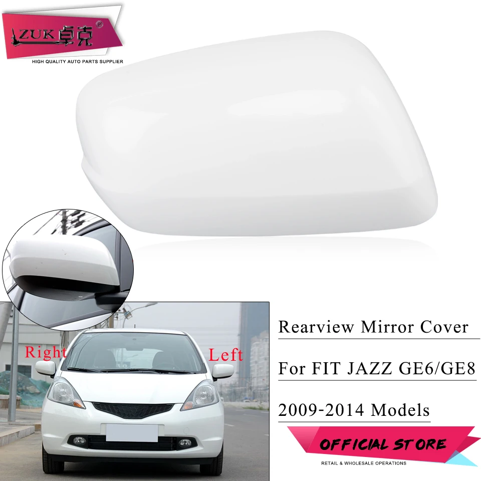 Exterior Rearview Mirror Cover Housing For HONDA FIT JAZZ 2009 2010 2011 2012 2013 2014 Without Turn Signal Lamp Type No Color | Автомобили