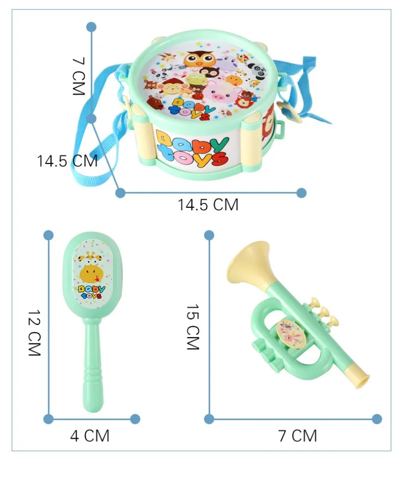 Детские музыкальные игрушки maracas Детские игрушки Детские барабаны музыкальная практика обучающая игрушка барабан для мальчиков и девочек детские рождественские подарки