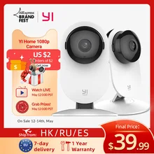 YI 1080p Home Camera Indoor AI Human Pet Security Camera Surveillance System with Night Vision for Home Pet Baby Office Monitor