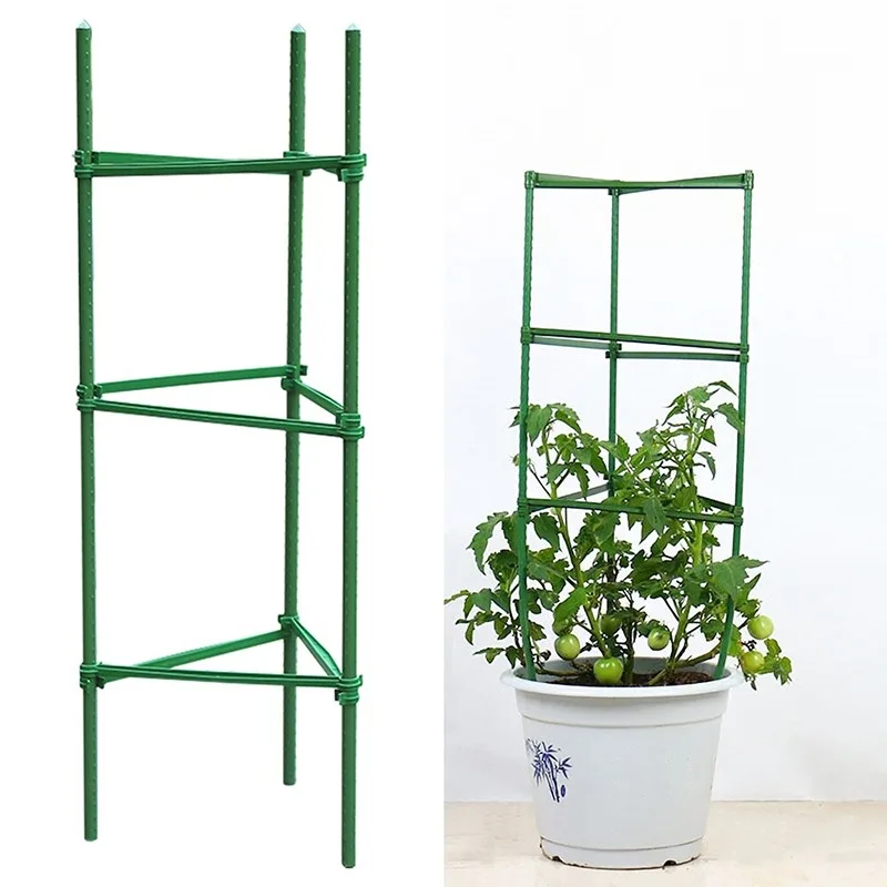 

12 Pcs/set Plant Support Stake Garden Plant Rack Climbing Vine Rack Arms Cage Expandable Potted Frame Connectors Plant Stakes