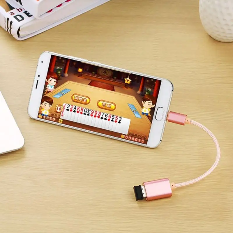 20Cm Micro USB Kabel OTG Tipe C OTG Kabel Gaming OTG Adaptor Ponsel Permainan Mouse Keyboard Konektor untuk Samsung xiaomi