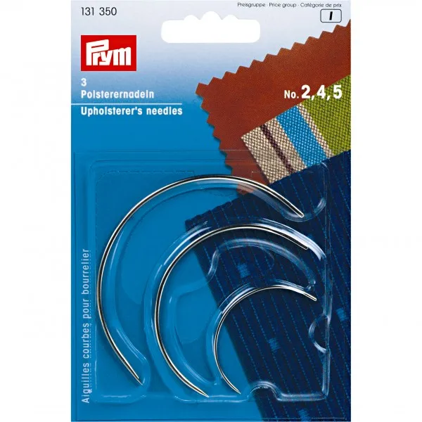 131350 Germany PRYM Upholstery needles, curved, assortedSewing Needles