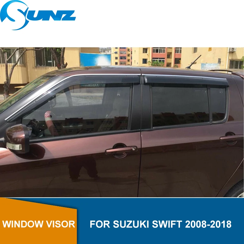 Оконный козырек для Suzuki Swift 2008- боковое окно дефлекторы дождевик для Suzuki Swift 2008- SUNZ