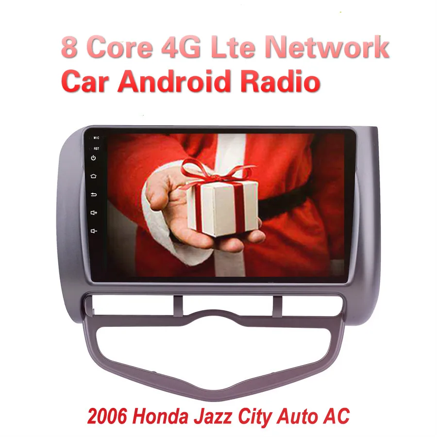Автомобильный Android 8 Core 4G Lte Gps Версия для Honda Jazz Fit 2005 2006 мультимедиа IPS экран стерео
