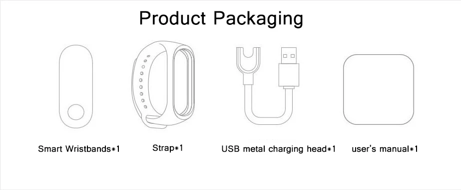 M3 Smart Bracelet Fitness Smart Band Tracker Sport Pedometer Heart Rate Blood Pressure Bluetooth Health Wirstband Waterproof (16)