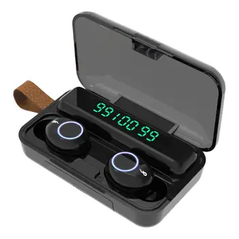 

Hot Sale! F9 Wireless Headset Mini Comforatble Bluetooth In-ear Earphones Binaural Headphone with LED Display