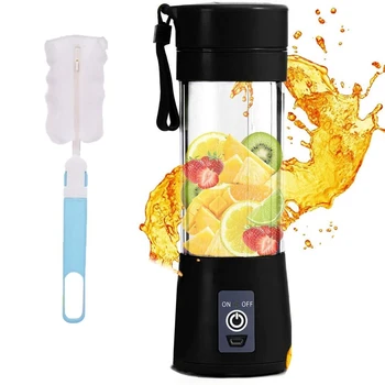 

Portable Personal Blender Juicer Fruit Shake Mixer -Six Blades 380Ml Cooking Machine with USB Charger Cable