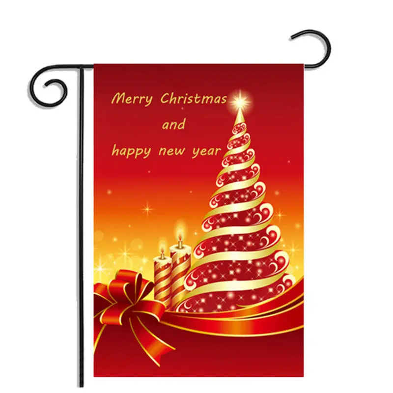 Christmas tree-4 На Рождество и Хеллоуин; Добро пожаловать на День Благодарения сад флаг на домашней странице баннер 30X45 см - Цвет: Christmas tree-4