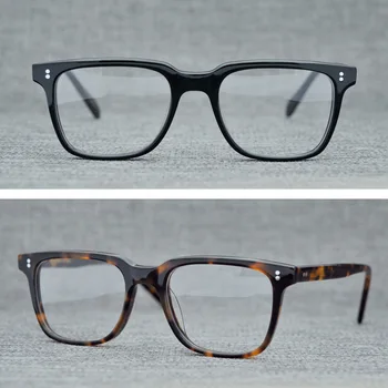 

Vazrobe Acetate Glasses Men Women Transparent Black Tortoise Vintage Eyeglasses Frame for Myopia Optical Prescription Brand Male