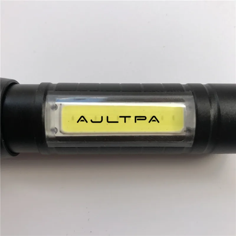 100 шт./лот USB зарядка мини портативный COB светодиодный фонарик с зумом уличный охотничий фонарь с батареей и кабелем