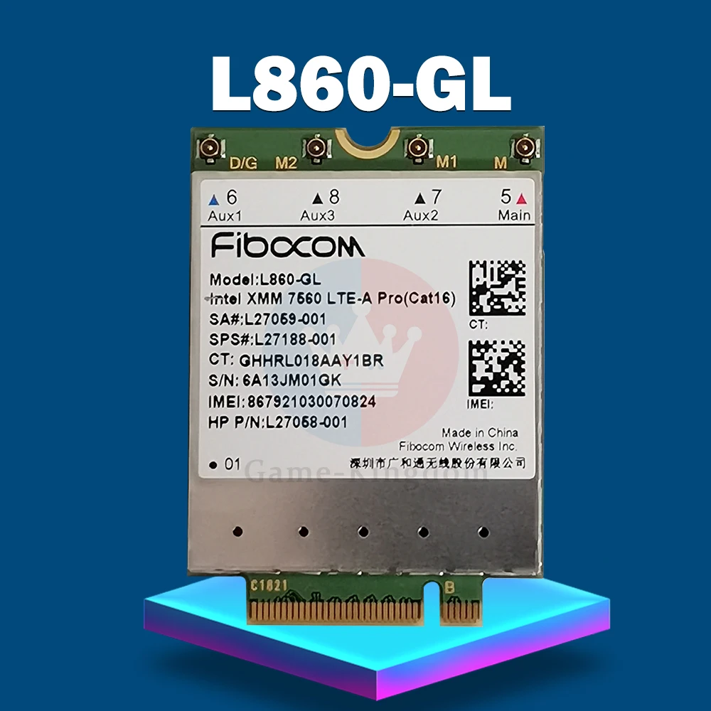Fibocom L860-GL 4G LTE Module cat 16 SPS#L27188-001 Card For HP Elitebook X360 830 840 850 | Компьютеры и офис