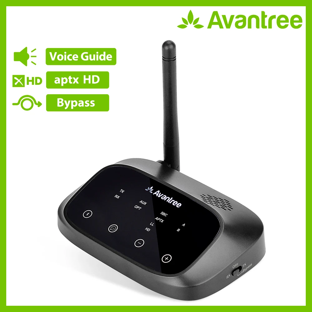 Avantree aptX HD Bluetooth передатчик большого диапазона для ТВ аудио, беспроводной передатчик и приемник, обход и Bluetooth работа