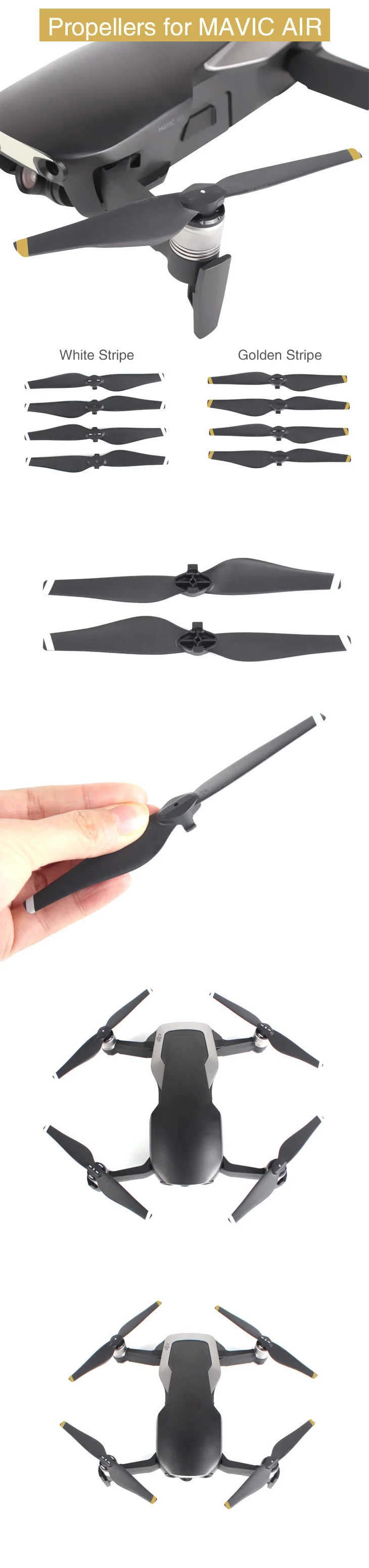 4 X 9453F Hélices Plegables De Fibra De Carbono Para DJI Mavic 3