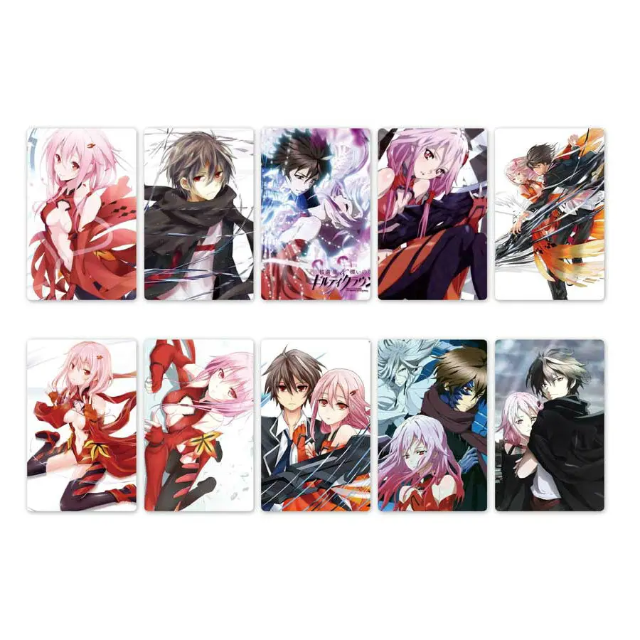 10 шт. Новое поступление GUILTY CROWN аниме карты стикеры s DIY водонепроницаемый скраб карты стикеры детские игрушки наклейки s коллекция подарок