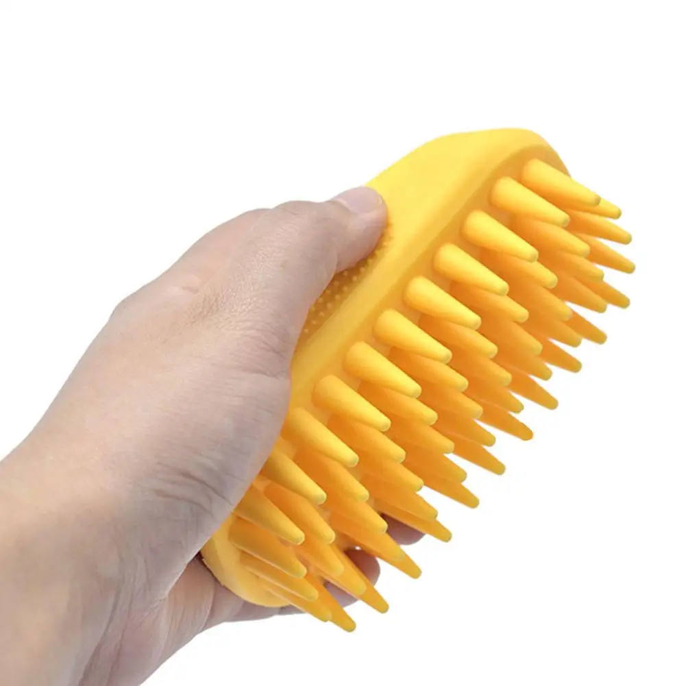 

Pet Massage Brush TPR Soft Teeth Design Bath Comb Pet Massager Anti-wear And Durable For Summer Pet Dog Bathtime Use