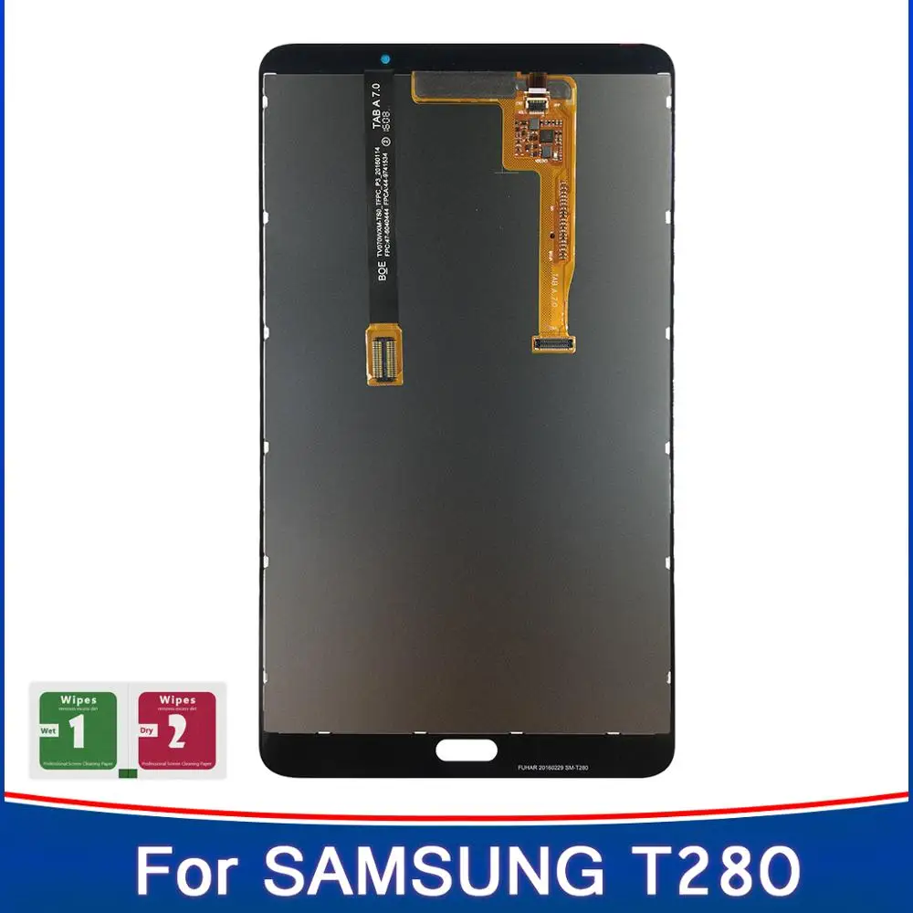 7 0 ''ЖК дисплей для Samsung Galaxy Tab A (2016) SM T280 T285 ЖК с сенсорным экраном в сборе Wi Fi/T285
