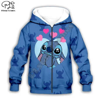 

Kids Cloth Anime kawaii Lilo Stitch 3d hoodies/boy sweatshirt Cartoon Hot Movie style-3