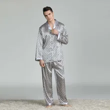 JAYCOSIN Пижама Мужская одежда для сна костюм новая с длинным рукавом печатная Внешняя торговля домашняя пижама костюм для мужчин повседневная одежда