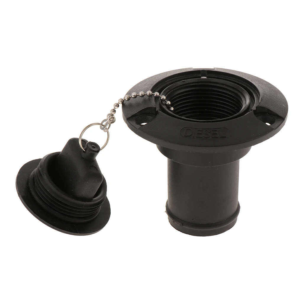 Deck Fill Filler Fuel Water Tank Deck Fill Cap Plastic for Boat Yacht RV