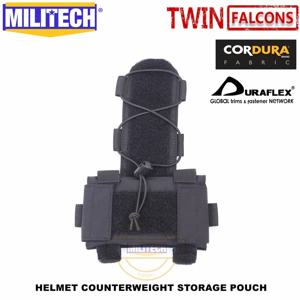 Black Color MILITECH TWINFALCONS TW Шлем Счетчик веса сумка для хранения TN VC сумка для хранения Тактическая Военная NVG счетчик веса сумка - Цвет: Black Color