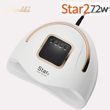 

MORDDA 72W UV Polish Lamp Nail Gel Dryer Nail Varnish Lamp For Drying All Gel Art Manicure For Home Use DIY Gel Tool Design