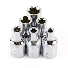 uxcell 1/4-Inch Drive External Torx Shallow Socket Set E4 E5 E6 E7 E8 Cr-V Steel 5 Pcs uxcell 1/4-Inch Drive External Torx Shallow Socket Set E4 E5 E6 E7 E8 Cr-V Steel 5 Pcs