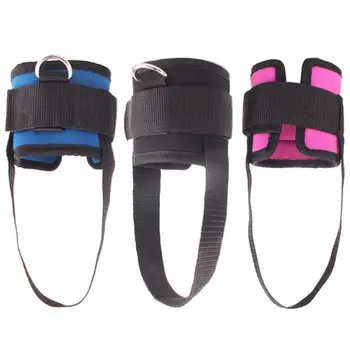 

1 Pair Exercises Padded Leg Butt Machines Gym Fitness Training Cuff Ankle Strap Workout Weight Lifting Cable D Ring Durable