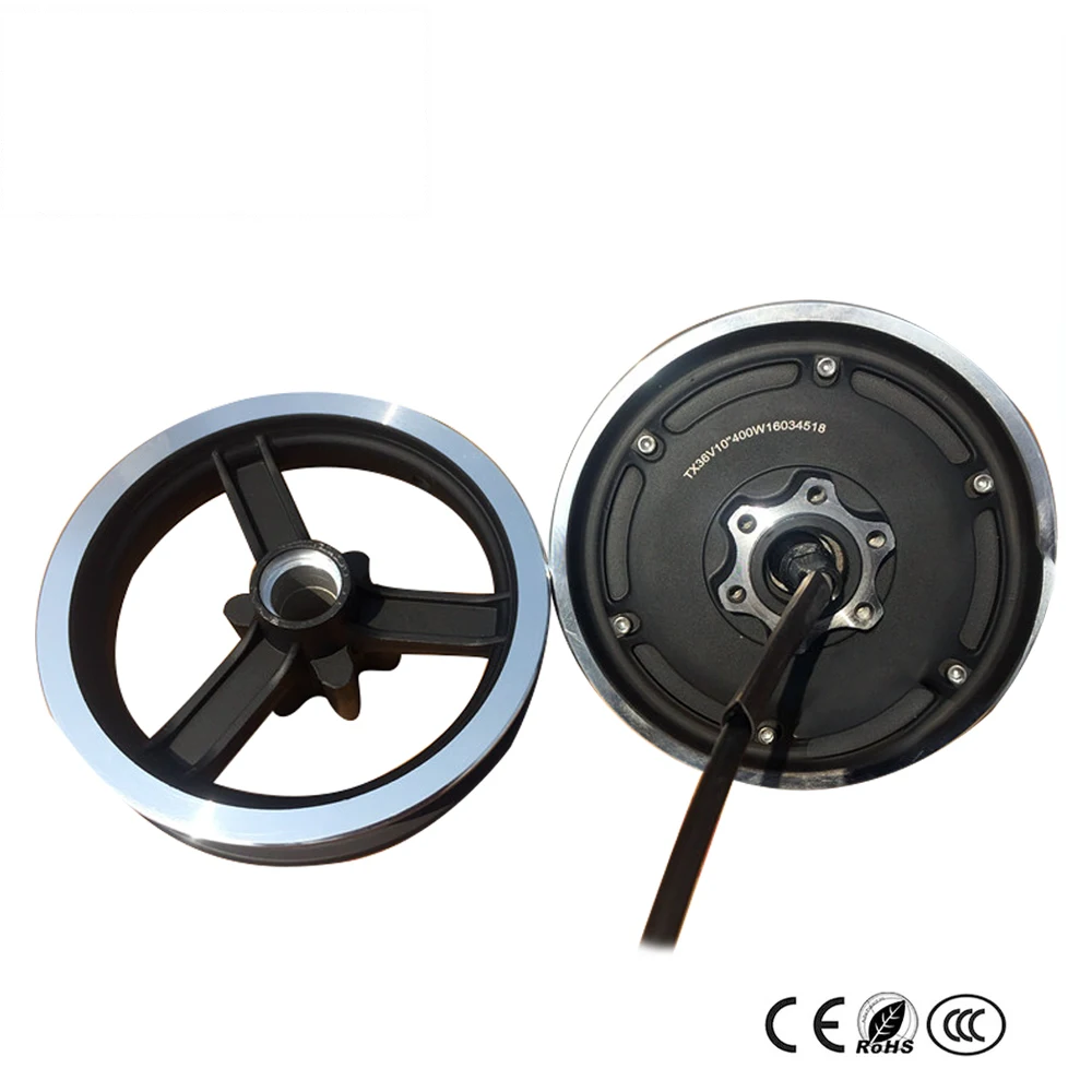 

10 inch Electric Scooter Kit Hub Motor Wheel With Front Wheel 36V48V Motor Electric Scooter Conversion Kit