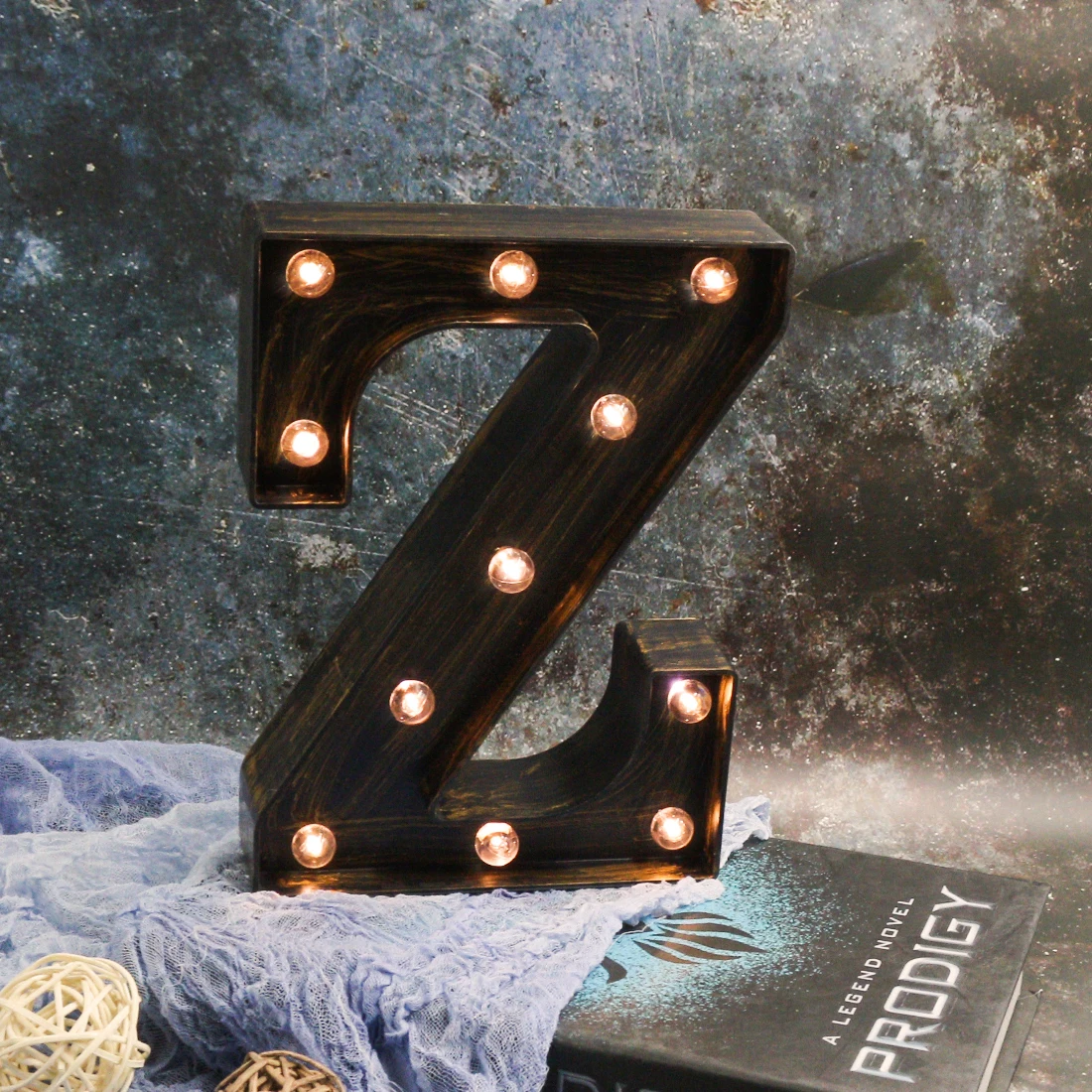 Lanpulux 3D Алфавит буквы светодиодный ночник в ретро стиле бар кофе декор Освещение светильники настенные подвесные буквы лампы
