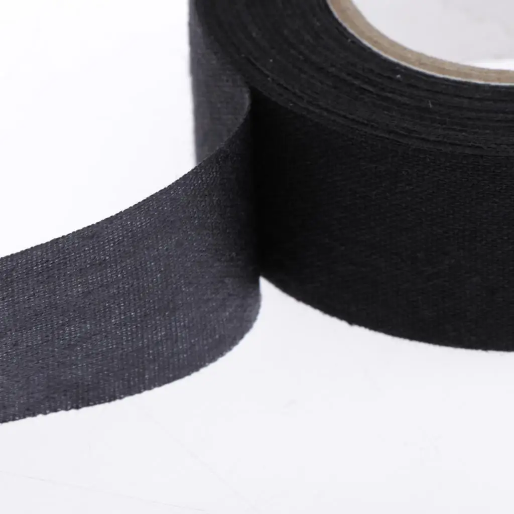 2 Rolls Cotton Cloth Ice Hockey Tape Adhesive Sticky Wrap Protective Gear 1 inch x 11 yards (Wide x Long)