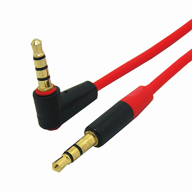 

JACK 3.5MM 90 DEGREE 4 POLE MALE RIGHT ANGLE TO 3 POLE AUDIO CABLE 1.2M