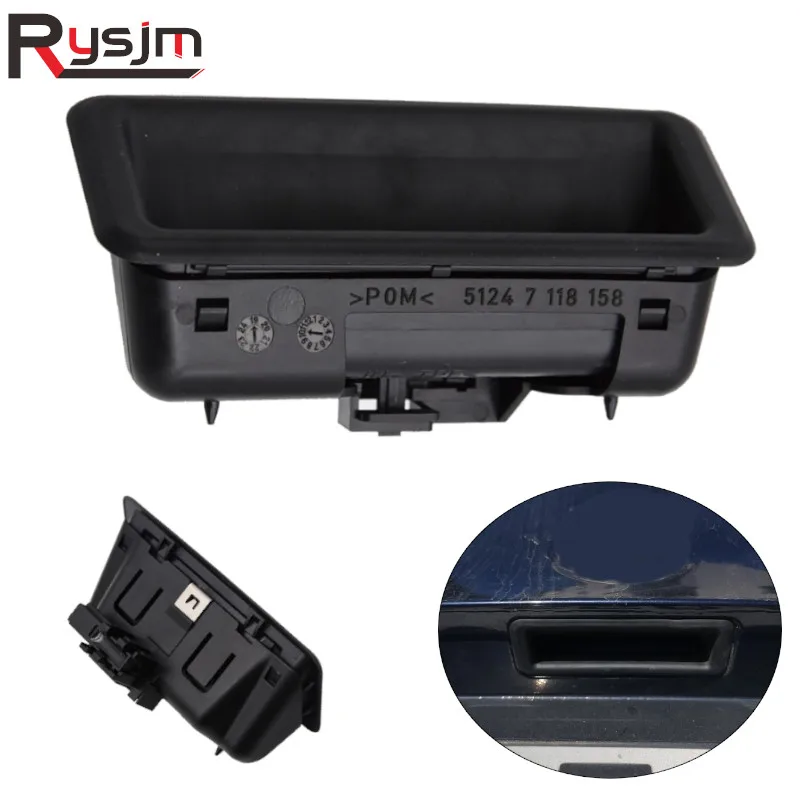 5124 7 118 158 Car Trunk Lid Tailgate Handle Push Button Release Switch Fit For BMW 1/3/5 Series